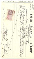 FECAMP-CREDIT FECAMPOIS-1937 - Banca & Assicurazione