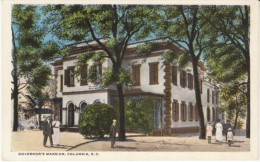 Columbia SC South Carolina, Governor's Mansion, Architecture, C1920s Vintage Postcard - Columbia