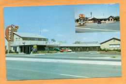 Groom Tx Golden Spread Motel And Grill Old Postcard - Otros & Sin Clasificación