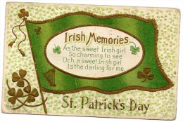 St Patricks Day  1910 Postcard - Saint-Patrick's Day