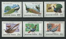 110 HONGRIE 1977 - Oiseaux Paon - Neuf Sans Charniere (Yvert 2550/55) - Nuovi