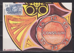 = Europa Conseil De L'Europe Carte Postale Premier Jour Paris 24.4.82 Faits Historiques Traité De Rome Timbre 2207 - Institutions Européennes