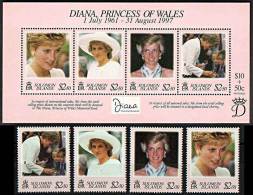 Solomon Islands 1997 PRINCESS DIANA + S/S MNH Neuf ** ROYALTY, WOMEN, COSTUMES - Famous Ladies