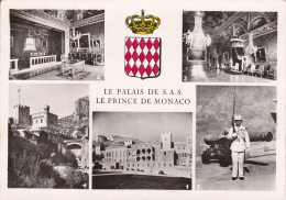 Le Palais De S.A.S. Le Prince De Monaco - NEUVE - N° 7121 E - Cachet Du Palais Au Verso - 2 Scans - - Tarjetas Panorámicas