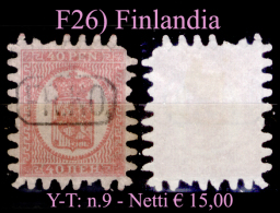 Finlandia-F026 -1866-70: Yvert & Tellier N. 6 (o) Used - Senza Difetti Occulti. - Oblitérés