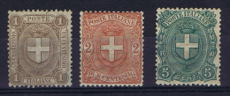 Italy: 1896 Sa 65 -67 , MH/* - Ungebraucht