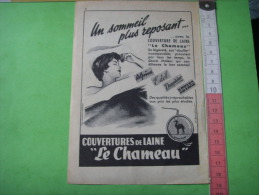 103)  Publicites: Couverture De Laine Le Chameau - Pubblicitari