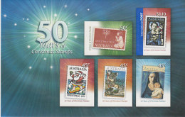 Australia 2007 50 Years Of  Christmas Stamps $ 2.95 Sheetlet  P&S - Feuilles, Planches  Et Multiples