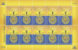 Australia 2005 Rotary International - Sheets, Plate Blocks &  Multiples