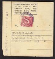 PAKISTAN - Karachi Electric Supply Corporation, Old Electiricity Bill On Card, 2 Anna Revenue Stamp, May 1963 - Pakistan
