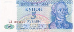 MOLDAVIE (Transnistrie) - 5 Roubles 1994 UNC - Moldavie