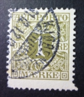 DANMARK - REVENUE STAMPS 1907: Mi 1 X, Watermark Crown, Avisporto Journaux, O - FREE SHIPPING ABOVE 10 EURO - Fiscale Zegels