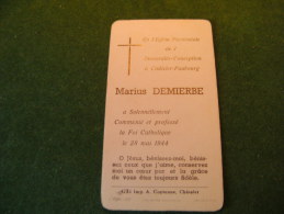 BC5-2-100 LC47 Souvenir Communion Marius Demierbe Chatelet Faubourg 1944 - Communion