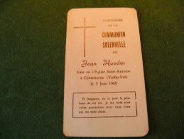 BC5-2-100 LC47 Souvenir Communion Jean Hosdin Chatelineau Taillis Pre 1960 - Communion