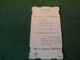 BC5-2-100 LC47 Souvenir Communion Marie Therese Prince Chatelineau 1936 - Communie