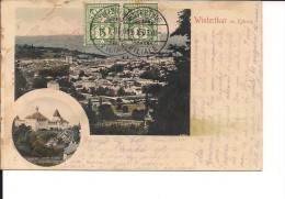 $3-3028 SVIZZERA Winterthur CARD TO ITALY VIAGGIATA Primi '900 - Winterthur