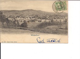 $3-3030 SVIZZERA Winterthur CARD TO ITALY VIAGGIATA Primi '900 - Winterthur