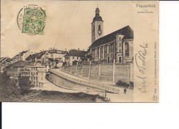 $3-3047 SVIZZERA Frauenfeld CARD TO ITALY VIAGGIATA Primi '900 - Frauenfeld