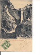 $3-3094 SVIZZERA Ponte Isorno Intragna CARD TO ITALY VIAGGIATA Primi '900 - Intragna