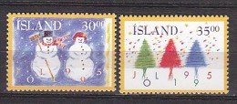 Q1333 - ISLANDE ICELAND Yv N°787/88 ** NOEL - Ongebruikt