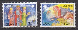 Q1343 - ISLANDE ICELAND Yv N°833/34 ** NOEL - Nuevos