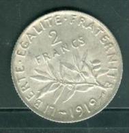 PIECE 2 Franc Argent Type Semeuse - Argent Silver Année 1919   - Pia4204 - 2 Francs