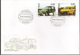 LUXEMBURGO / LUXEMBOURG - EUROPA 2013 -TEMA ANUAL "THE POSTMAN VAN".- FDC De La SERIE De 2 V. - 2013