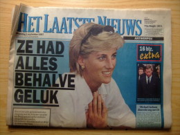 HET LAATSTE NIEUWS       VAN PRINSES DIANA DE GALES 1961 -1997 - Altri & Non Classificati