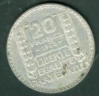 20 Francs Type Turin Année  1938 - Argent Silver   - Pia4601 - 20 Francs