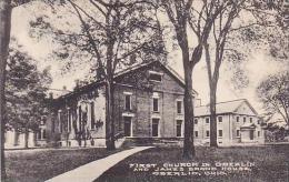 Ohio Oberlin First Church In Oberlin And James Brand House-Albertype - Autres & Non Classés