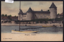 Delcampe - Morges - L'arsenal Colorisé D'époque (vers 1904) (-770) - Morges