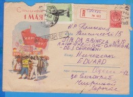 May 1st, International Workers' Day RUSSIA URSS Postal Stationery Cover 1960 - Lettres & Documents
