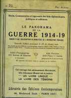 Le Panorama De La Guerre 1914-19 N° 25 - Français