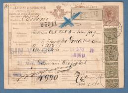 1902 - Bollettino Pacchi Per L'Argentina - Postal Parcels