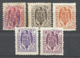 8231-SELLOS FISCALES 1939.SIN PIE DE IMPRENTA 26,00€,SOBRE FRAGMENTO ORIGINAL.SPAIN REVENUE FISCAUX STEMPELMARKEN.	DICTA - Revenue Stamps