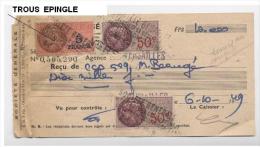 ETAT--SOCIETE GENERALE  -- TIMBRES FISCAUX  5 FRANC ET 50C-VERSAILLE  -.A80 - Banca & Assicurazione