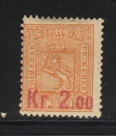 NORVEGE N° 62 * - Unused Stamps