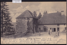 Château De Môtiers, Avec Toute Une Famille Dans La Cour, Vers 1903 (-811) - Môtiers 