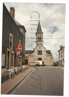 Chatillon-en-Bazois (58): Photo Projet CP GF L'église Prise Du Bar Restaurant "La Vieille Poste" En 1994 (animé) RARE. - Chatillon En Bazois