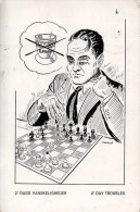 ÉCHECS: 2' DAY TROUBLES - SKAKHUS-FORLAGET / KOBENHAVN - CARTE POSTALE ENVOYÉE De HAMBURG En 1971 (o-026) - Schach