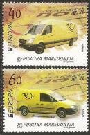 MACEDONIA / MAZEDONIEN - EUROPA 2013 -TEMA ANUAL "THE POSTMAN VAN".- SERIE De 2 V. - DENTADA - 2013