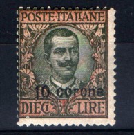 DALMAZIA 1921-22  10 C. SU 10 L. ** MNH - Dalmatien