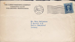 United States THE CURTIS PUBLISHING COMPANY, PHILADELPHIA 1932 Cover Lettre To BERLIN TEMPELHOF Germany - Lettres & Documents