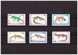 1994 REPTILES 6 Values - Unused Stamps