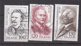 Q1125 - ISLANDE ICELAND Yv N°500/02 - Used Stamps