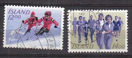 Q1134 - ISLANDE ICELAND Yv N°556/57 - Used Stamps