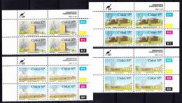 Ciskei - 1991 - 19th Century Frontier Forts / Castles - Complete Set Control Blocks - Ciskei