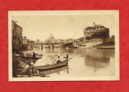 * ITALIE-Lazio-ROMA-Castello E Ponte S. Angelo(Enfants+ Barques) - Castel Sant'Angelo