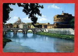 * ITALIE-ROMA-Ponte E Castel S. Angelo-1966(Oblitération Automatique) - Castel Sant'Angelo