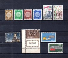 Israel   1954  .-  Y&T Nº   72/75 - 76/77 - 78 - 79 - 80/81 - Used Stamps (without Tabs)